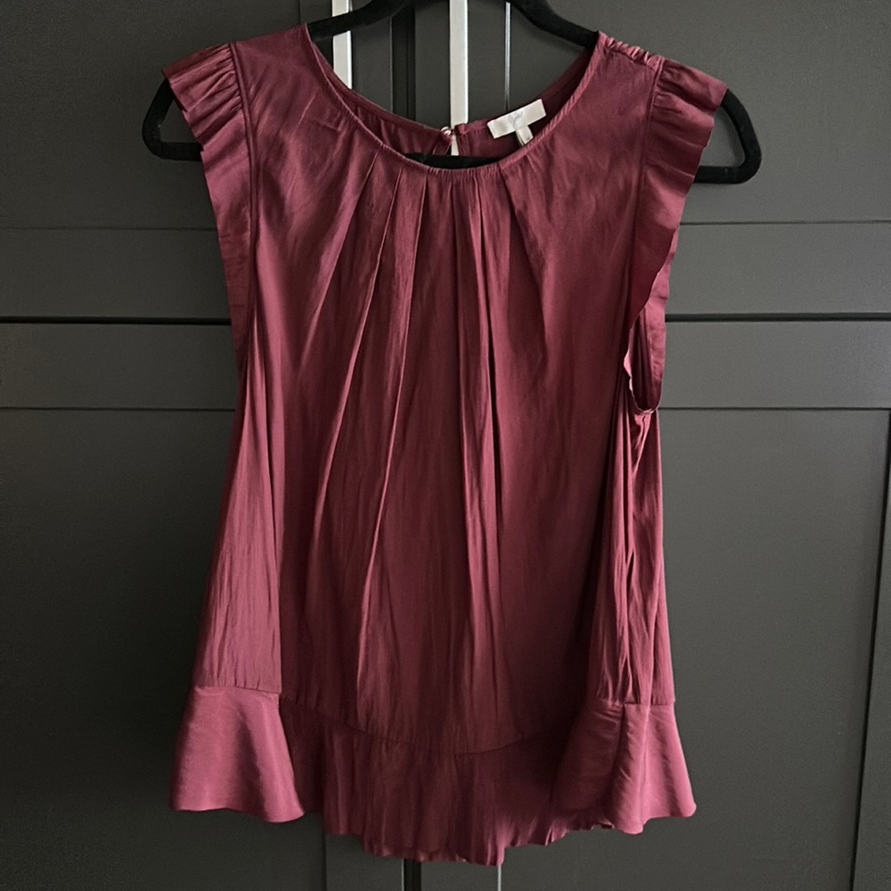 NWT Joie Euna Sleeveless Sateen Top